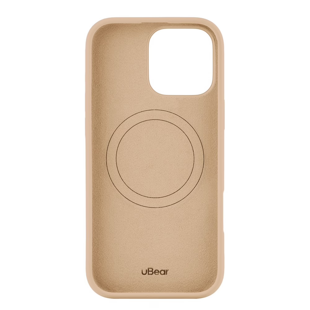 Чехол защитный uBear Touch Mag Case iPhone 16 Pro Max, софт-тач, латте